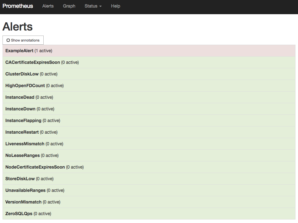 Alerts screenshot