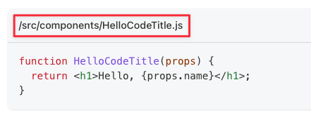 Code Block title